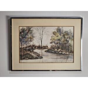 Original Watercolor Landscape Painting by‎ Dorothy Kordash